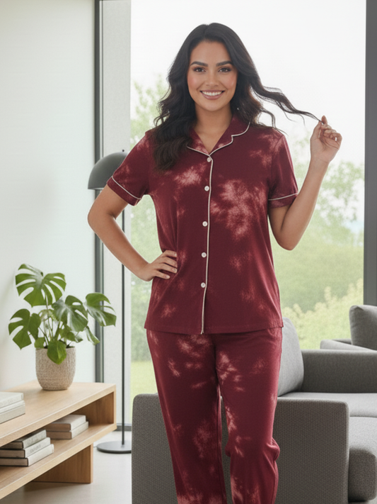 Women's Cotton Night Suite